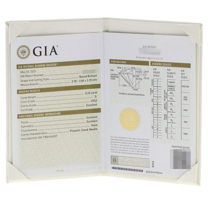 Boucheron Quatre Classic Solitaire Diamond #48 Ring K18 Pink Gold Ladies [Used]