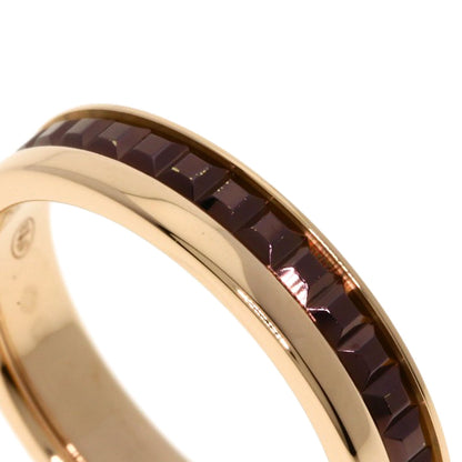 Boucheron Quatre Classic Solitaire Diamond #48 Ring K18 Pink Gold Ladies [Used]