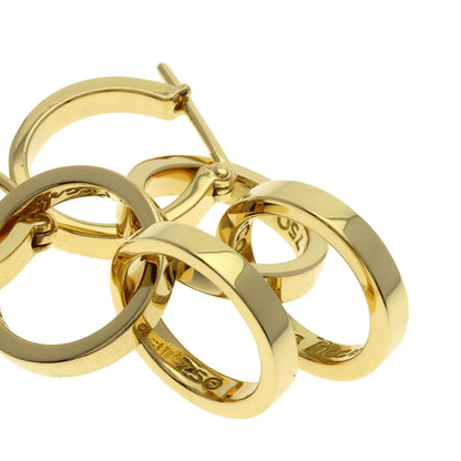 TIFFANY&Co. Triple Circle earring K18 Yellow Gold Ladies [Used]