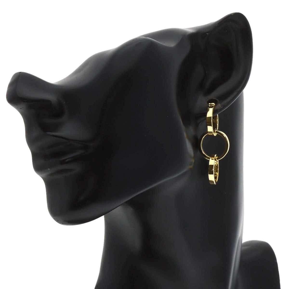 TIFFANY&Co. Triple Circle earring K18 Yellow Gold Ladies [Used]