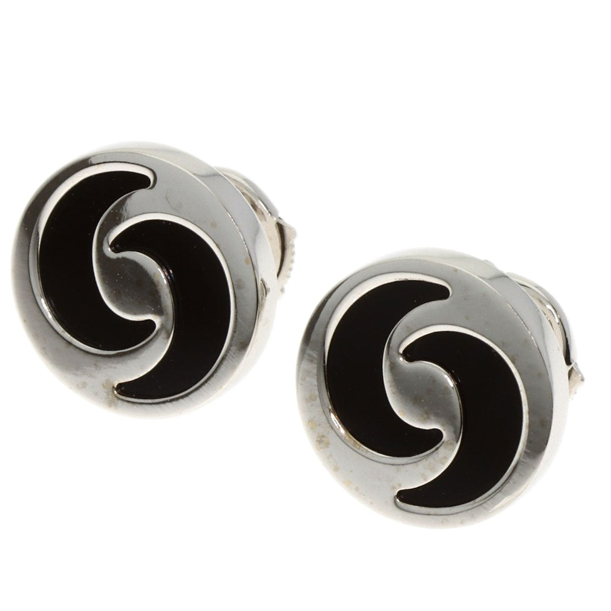 BVLGARI optical earring K18 White Gold Ladies [Used]