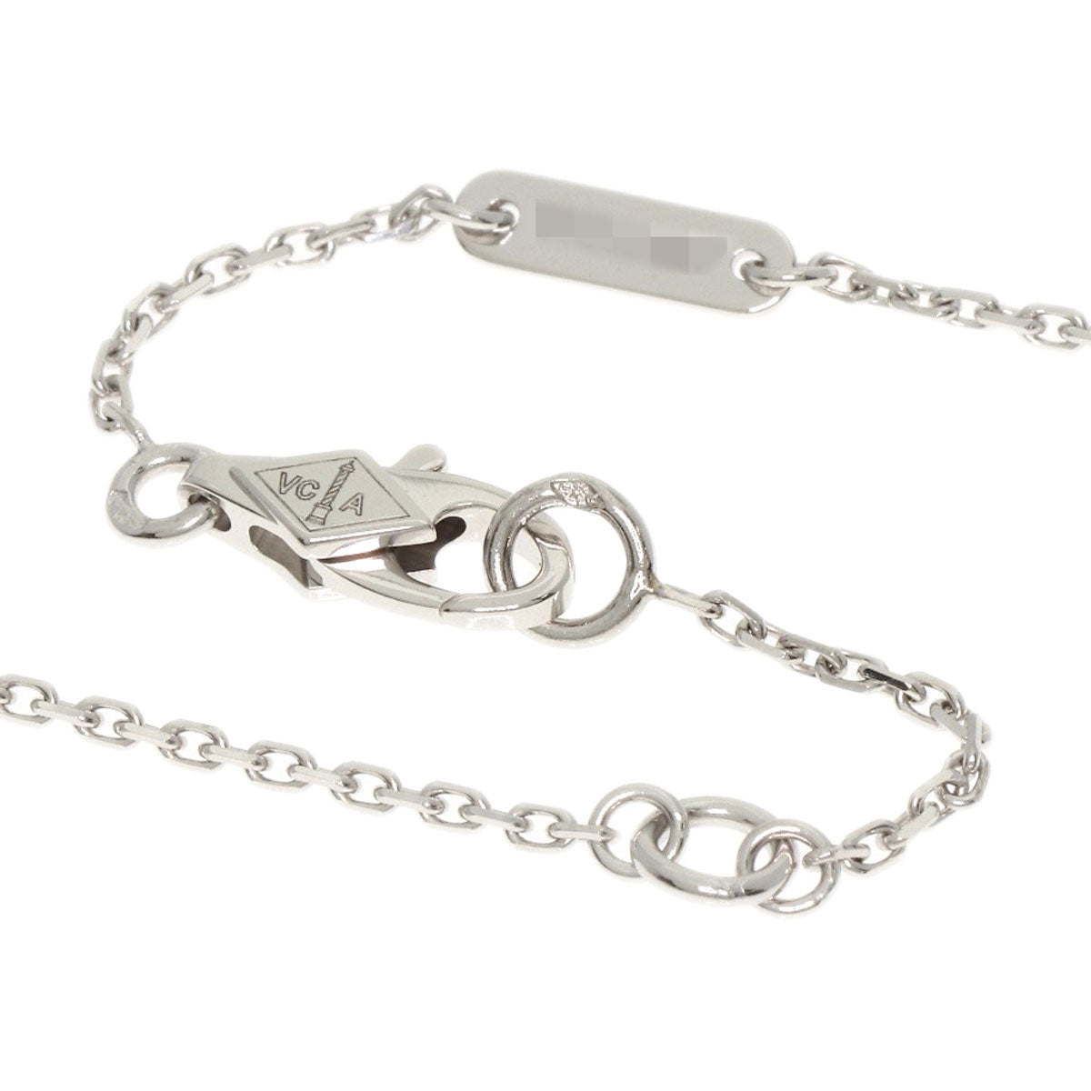 Van Cleef & Arpels Frivole Mini Diamond Necklace K18 White Gold Ladies [Used]