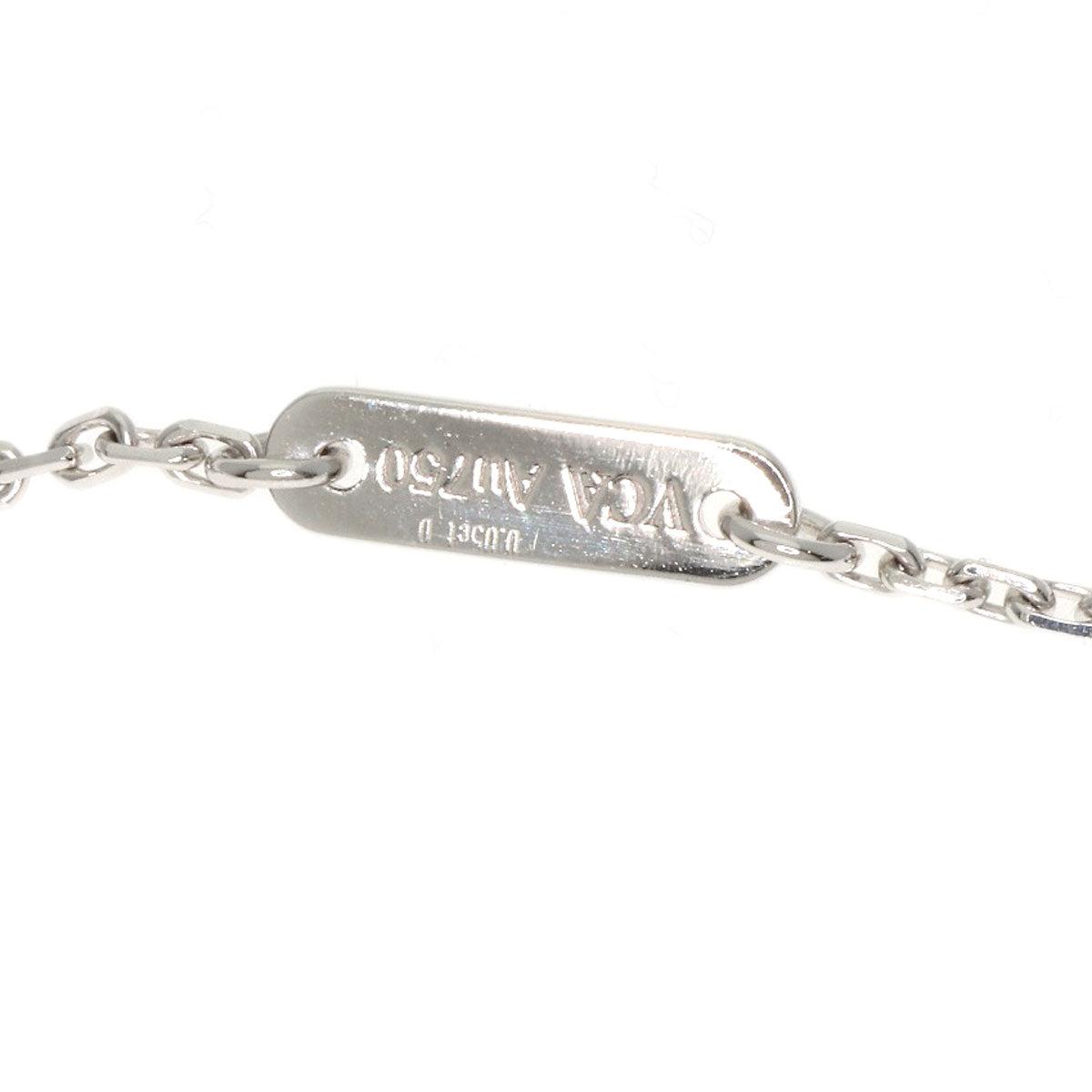 Van Cleef & Arpels Frivole Mini Diamond Necklace K18 White Gold Ladies [Used]