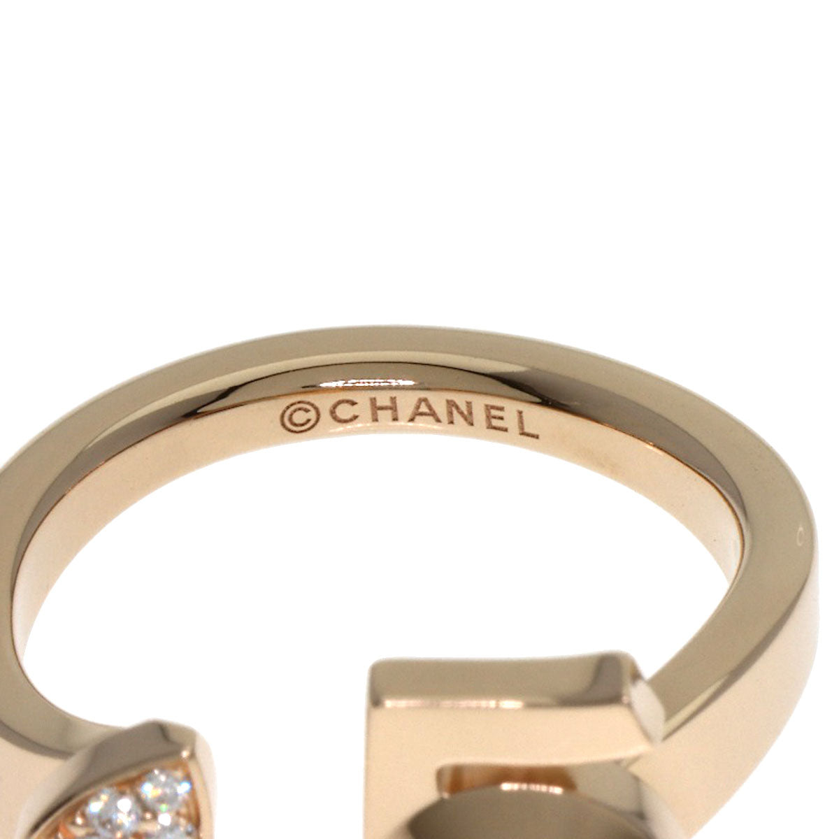 CHANEL Extrait de Chanel No. 5 Diamond #48 Ring K18 Pink Gold Ladies [Used]