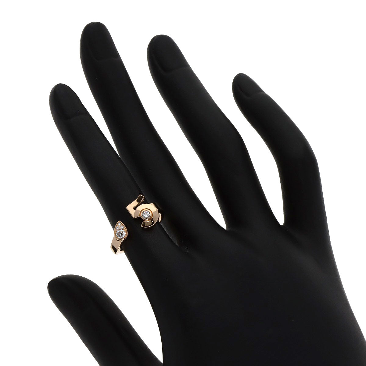 CHANEL Extrait de Chanel No. 5 Diamond #48 Ring K18 Pink Gold Ladies [Used]