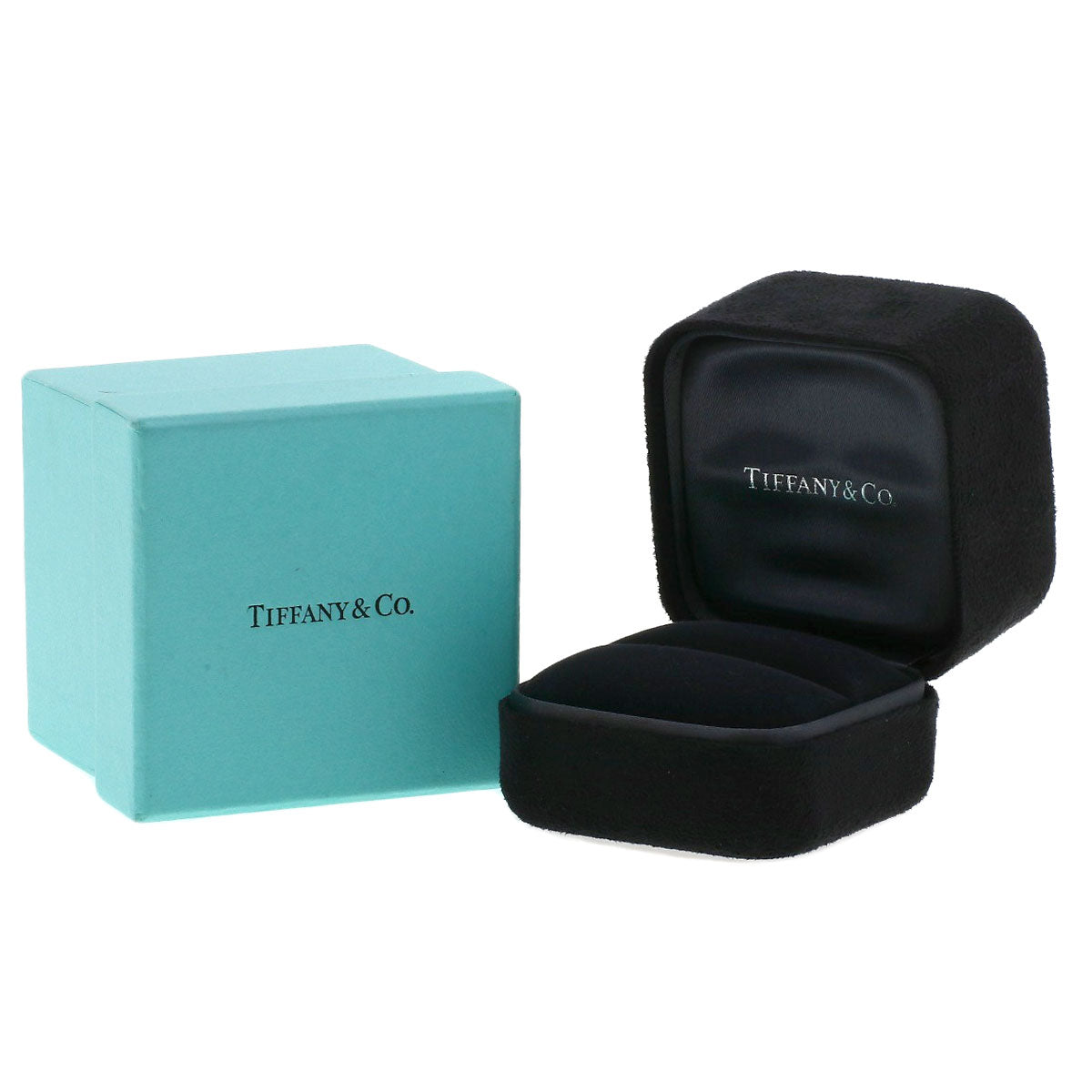 TIFFANY&Co. Atlas Edge Diamond Ring K18 White Gold Ladies [Used]