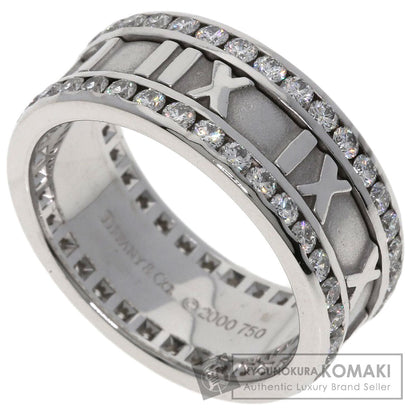 TIFFANY&Co. Atlas Edge Diamond Ring K18 White Gold Ladies [Used]