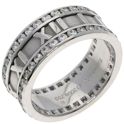 TIFFANY&Co. Atlas Edge Diamond Ring K18 White Gold Ladies [Used]