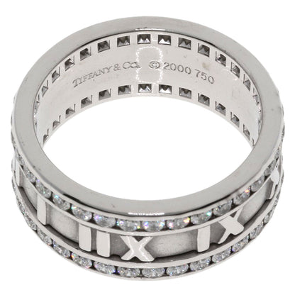 TIFFANY&Co. Atlas Edge Diamond Ring K18 White Gold Ladies [Used]