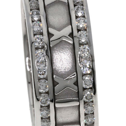 TIFFANY&Co. Atlas Edge Diamond Ring K18 White Gold Ladies [Used]