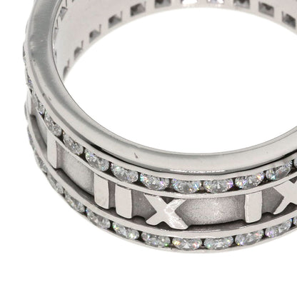 TIFFANY&Co. Atlas Edge Diamond Ring K18 White Gold Ladies [Used]