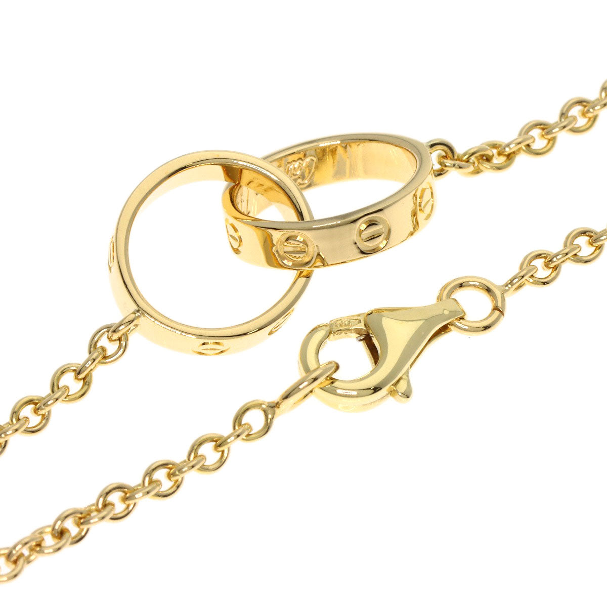 CARTIER Baby love Necklace K18 Yellow Gold Ladies [Used]