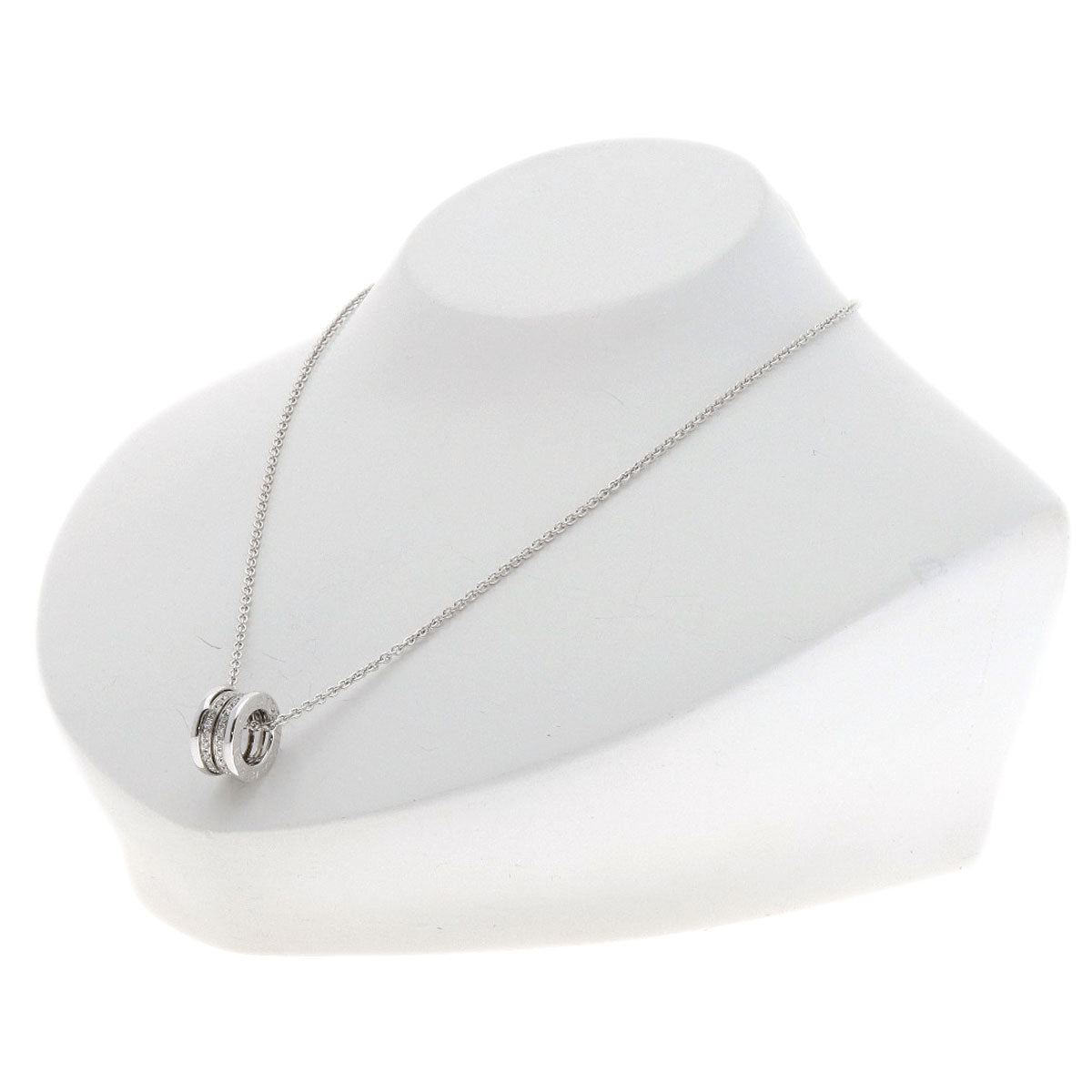 BVLGARI B.zero1 Diamond Necklace K18 White Gold Ladies [Used]
