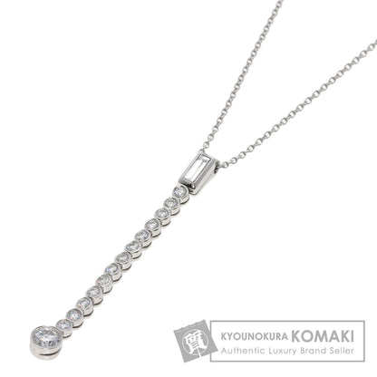 TIFFANY&Co. Jazz Drop Diamond Necklace Platinum PT950 Ladies [Used]