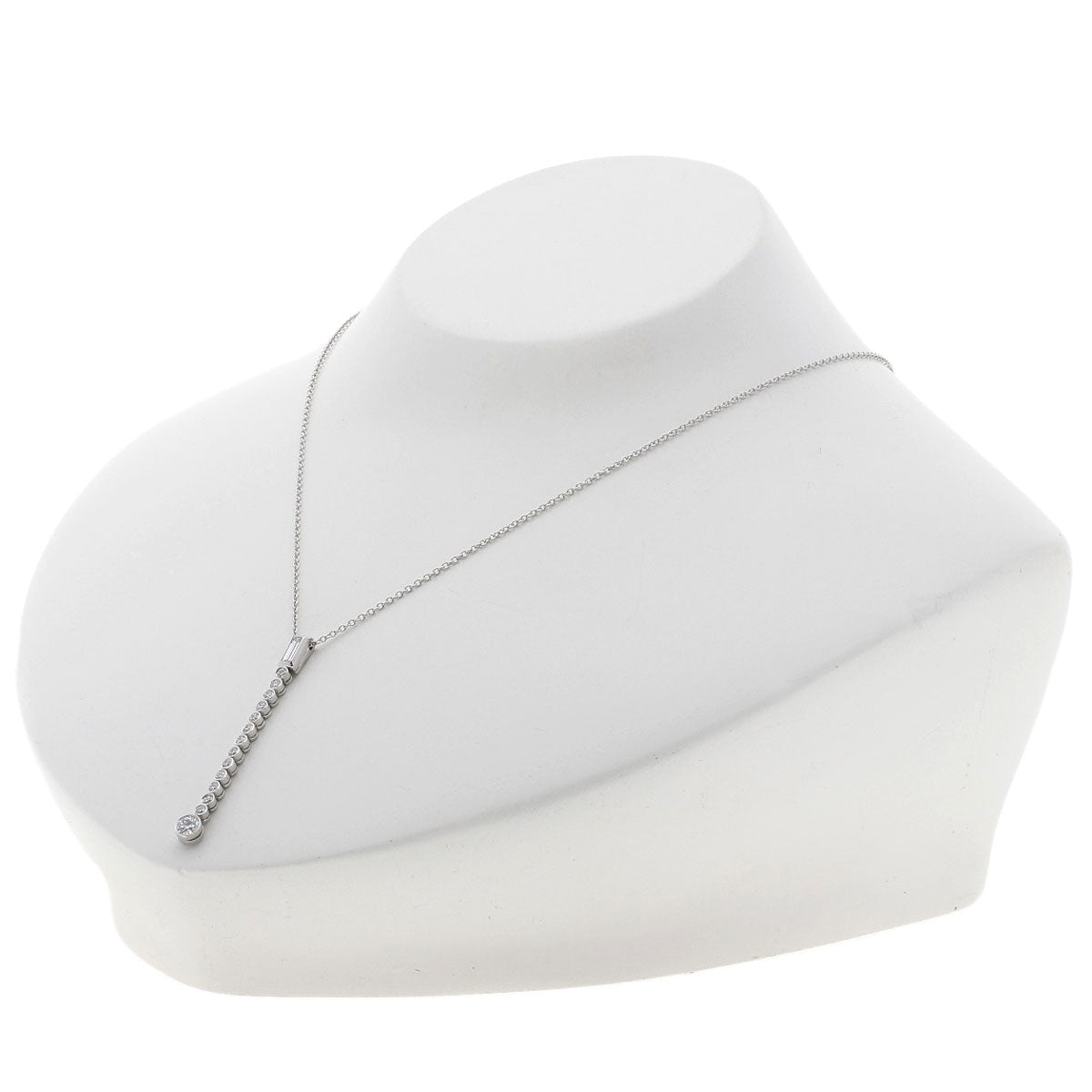 TIFFANY&Co. Jazz Drop Diamond Necklace Platinum PT950 Ladies [Used]