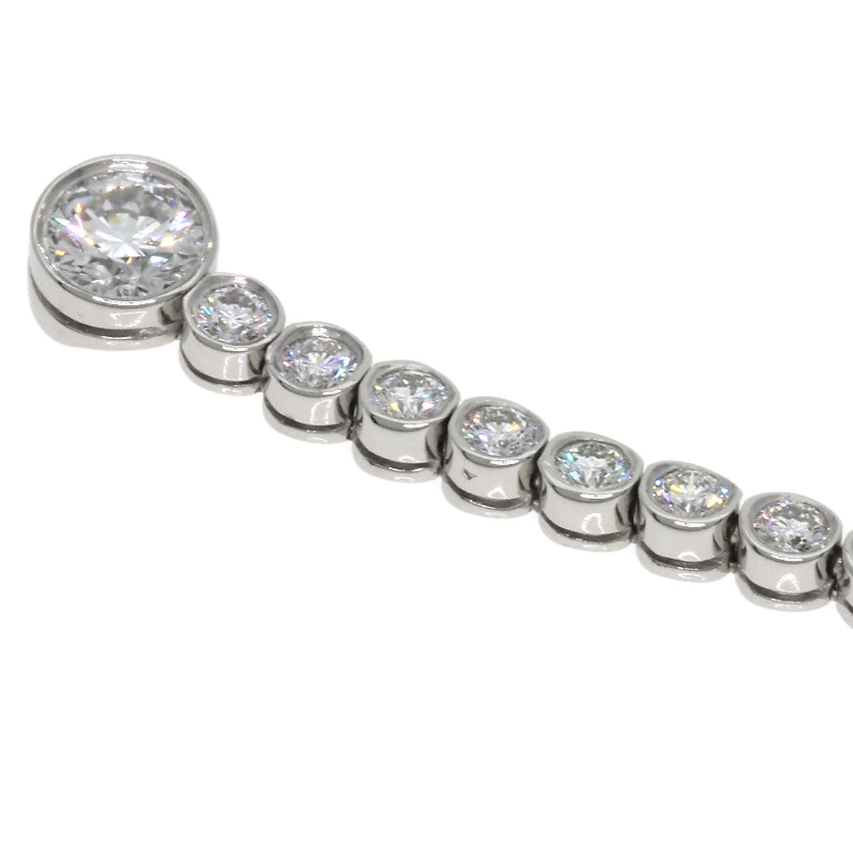 TIFFANY&Co. Jazz Drop Diamond Necklace Platinum PT950 Ladies [Used]