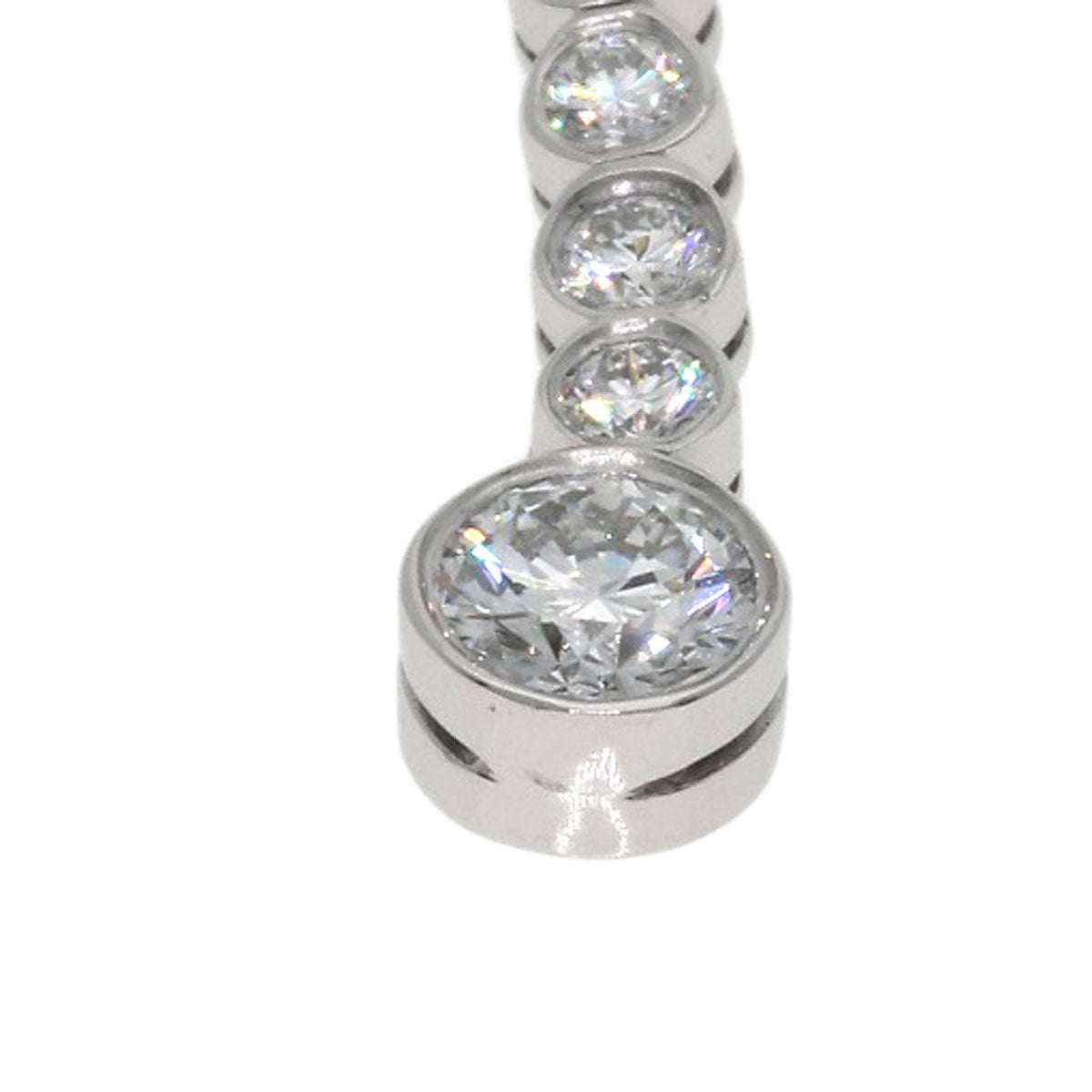 TIFFANY&Co. Jazz Drop Diamond Necklace Platinum PT950 Ladies [Used]