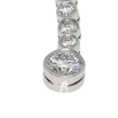 TIFFANY&Co. Jazz Drop Diamond Necklace Platinum PT950 Ladies [Used]