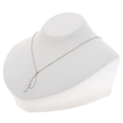 TIFFANY&Co. 1837 bar Diamond Necklace K18 White Gold Ladies [Used]