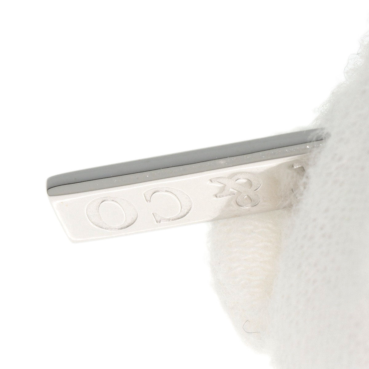 TIFFANY&Co. 1837 bar Diamond Necklace K18 White Gold Ladies [Used]