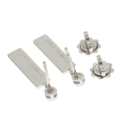 TIFFANY&Co. 1837 Bar Drop Diamond earring K18 White Gold Ladies [Used]