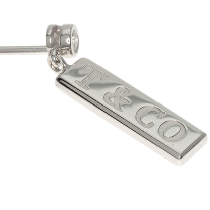 TIFFANY&Co. 1837 Bar Drop Diamond earring K18 White Gold Ladies [Used]