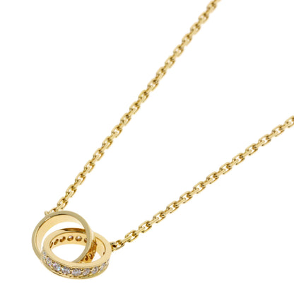 CARTIER Baby Love Diamond Necklace K18 Yellow Gold Ladies [Used]