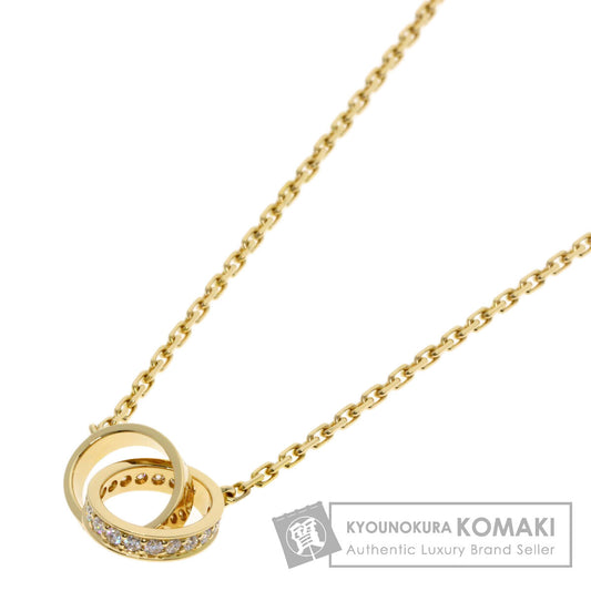 CARTIER Baby Love Diamond Necklace K18 Yellow Gold Ladies [Used]