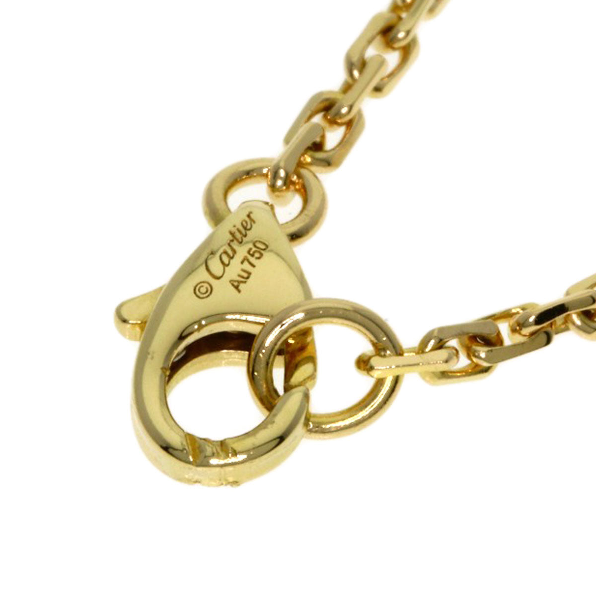 CARTIER Baby Love Diamond Necklace K18 Yellow Gold Ladies [Used]