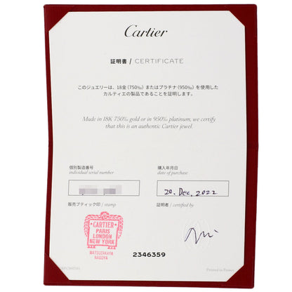 CARTIER Baby Love Diamond Necklace K18 Yellow Gold Ladies [Used]