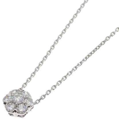 Van Cleef & Arpels Fleurette Large Model Diamond Necklace K18 White Gold Ladies [Used]
