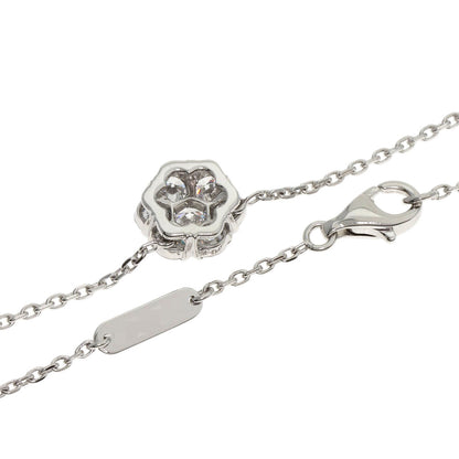Van Cleef & Arpels Fleurette Large Model Diamond Necklace K18 White Gold Ladies [Used]