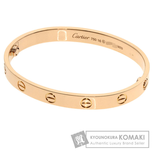 CARTIER LOVE Bracelets No Driver #16 Bracelet K18 Pink Gold Ladies [Used]