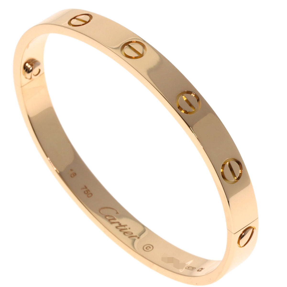 CARTIER LOVE Bracelets #16 Bracelet K18 Pink Gold Ladies [Used]