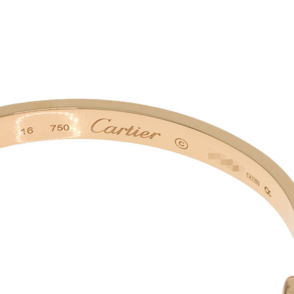 CARTIER LOVE Bracelets #16 Bracelet K18 Pink Gold Ladies [Used]
