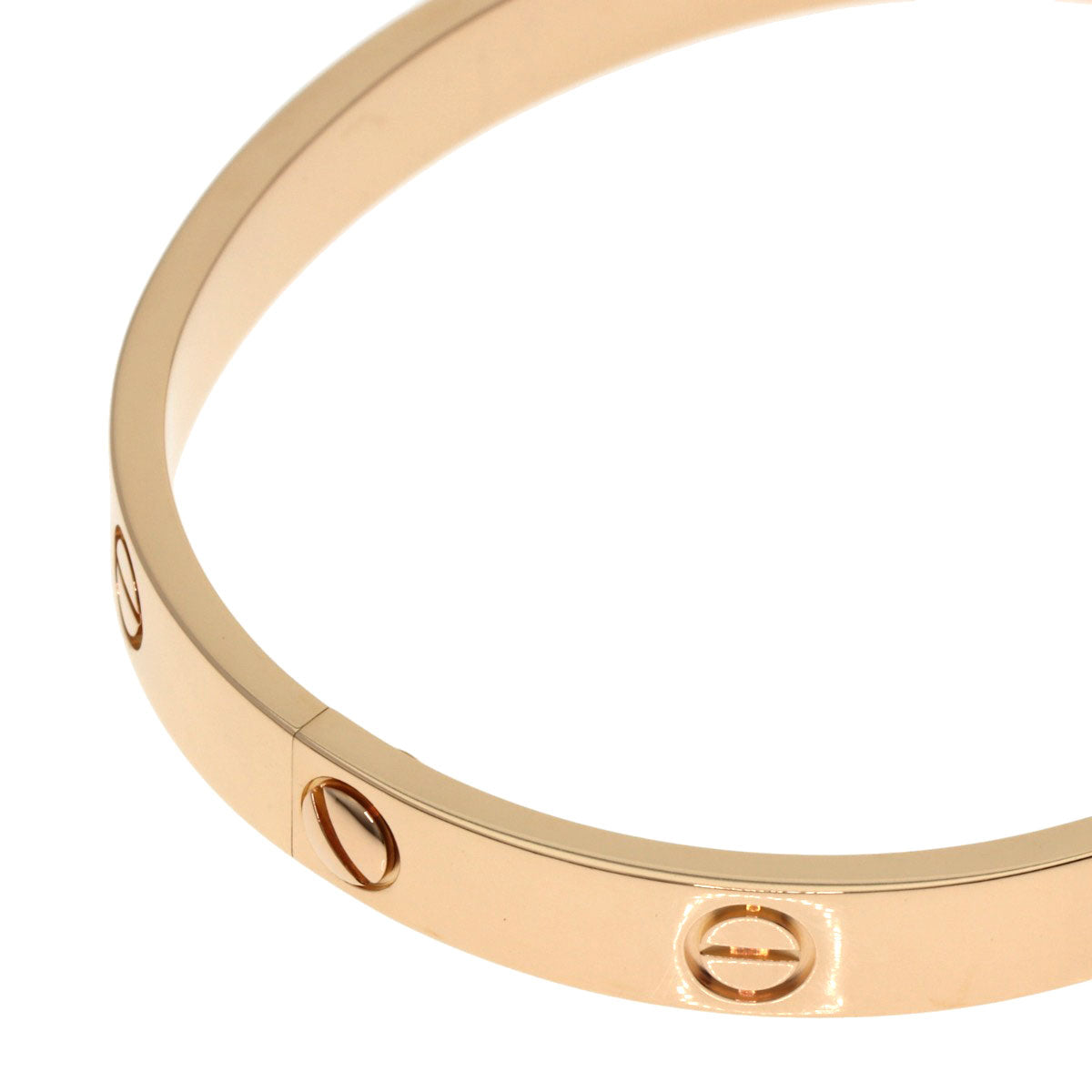 CARTIER LOVE Bracelets #17 without driver Bracelet K18 Pink Gold Ladies [Used]