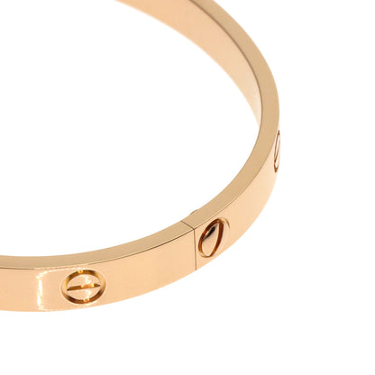 CARTIER LOVE Bracelets #17 without driver Bracelet K18 Pink Gold Ladies [Used]