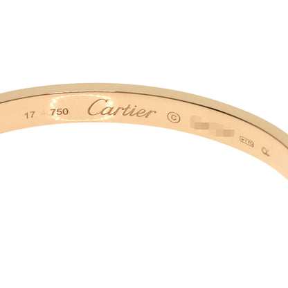 CARTIER LOVE Bracelets #17 without driver Bracelet K18 Pink Gold Ladies [Used]