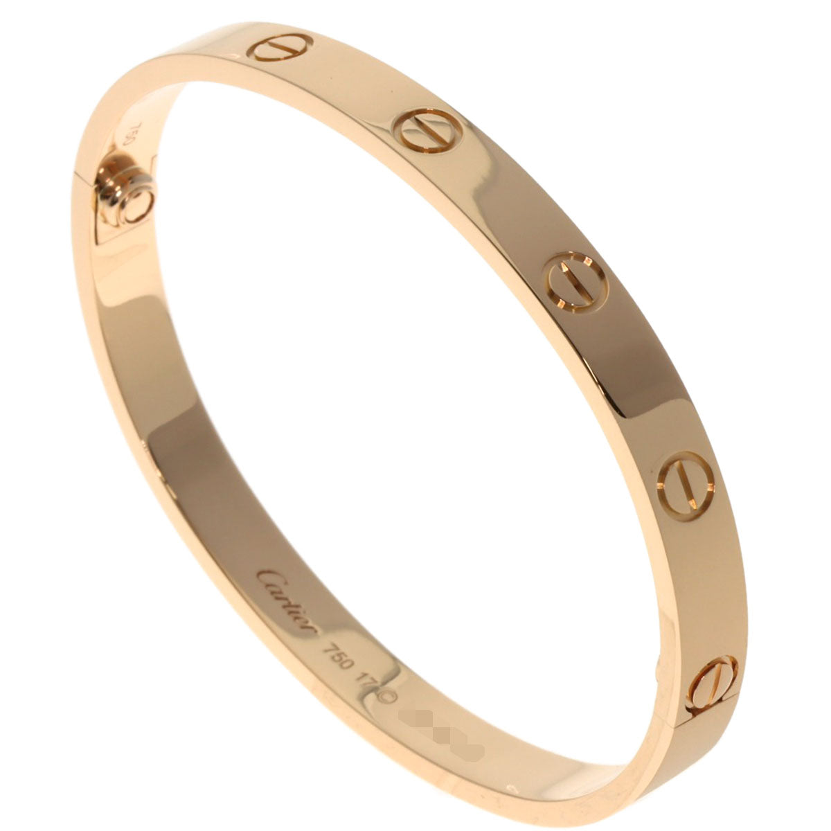 CARTIER LOVE Bracelets #17 Bracelet K18 Pink Gold Ladies [Used]