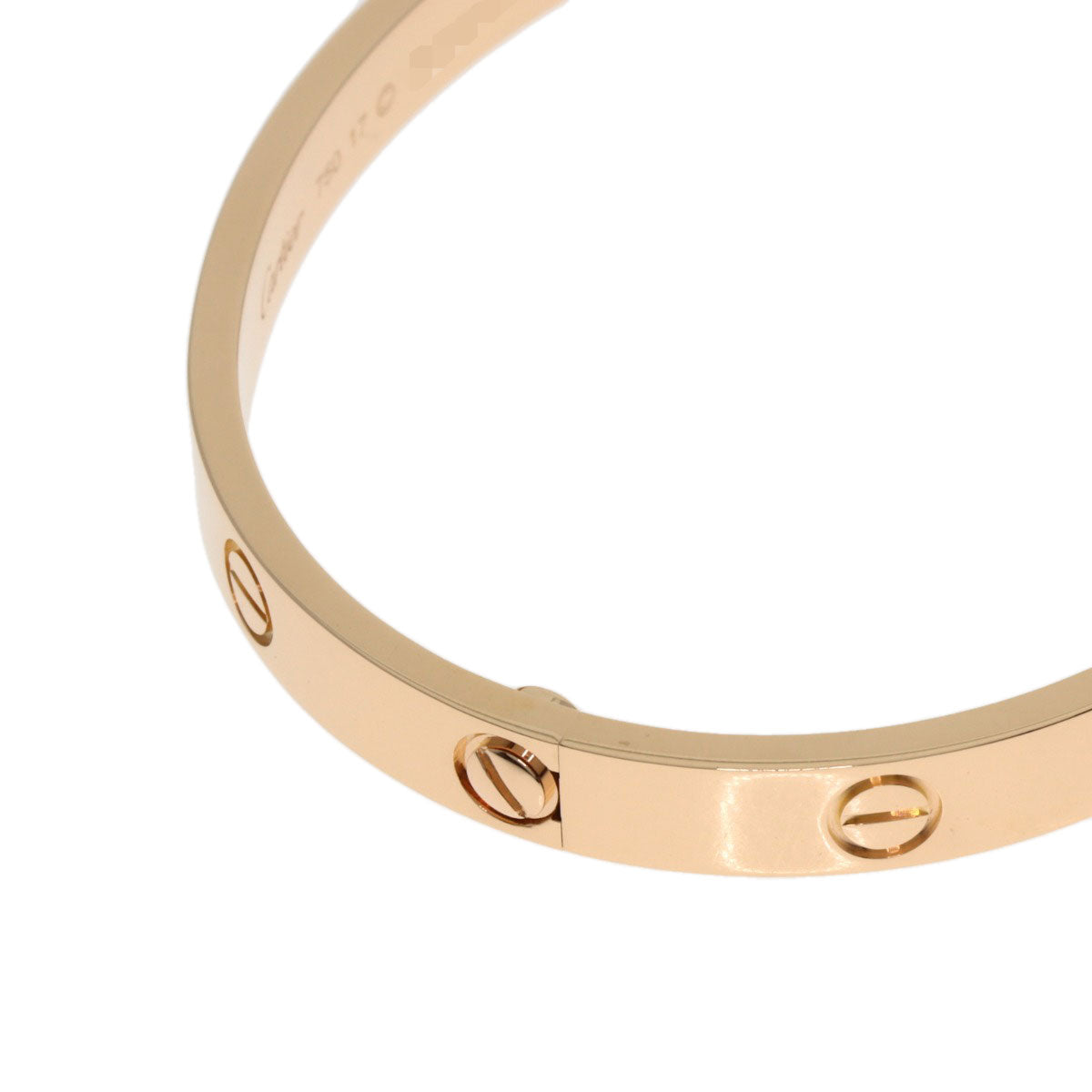 CARTIER LOVE Bracelets #17 Bracelet K18 Pink Gold Ladies [Used]