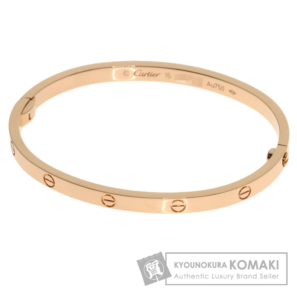CARTIER LOVE Bracelets SM #15 Bracelet K18 Pink Gold Ladies [Used]