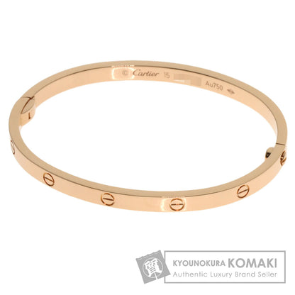 CARTIER LOVE Bracelets SM #15 Bracelet K18 Pink Gold Ladies [Used]