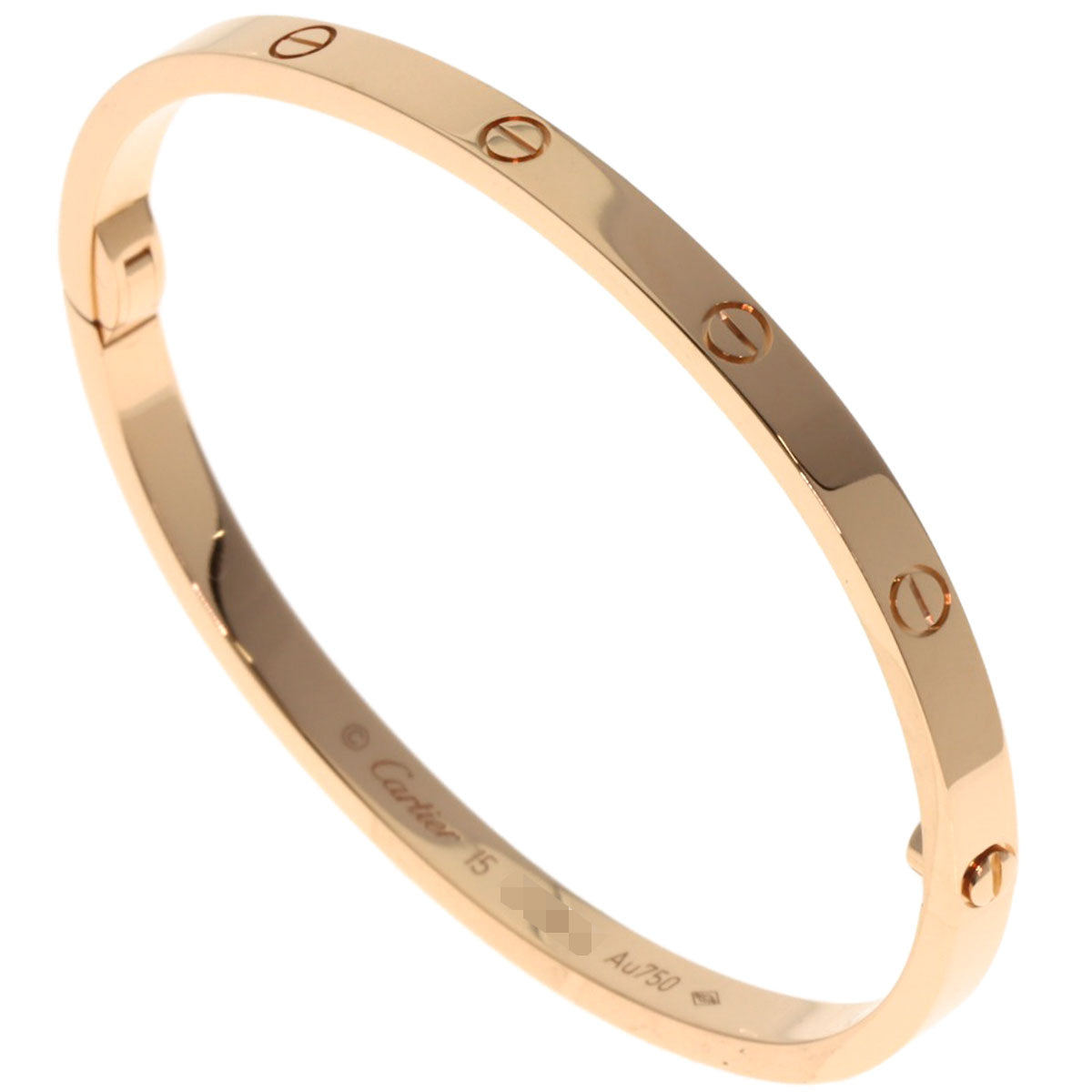 CARTIER LOVE Bracelets SM #15 Bracelet K18 Pink Gold Ladies [Used]