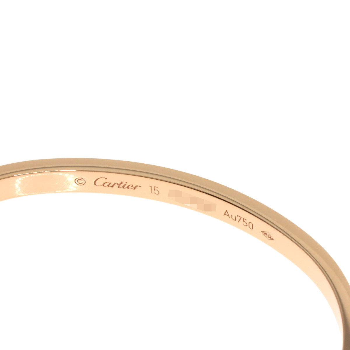 CARTIER LOVE Bracelets SM #15 Bracelet K18 Pink Gold Ladies [Used]