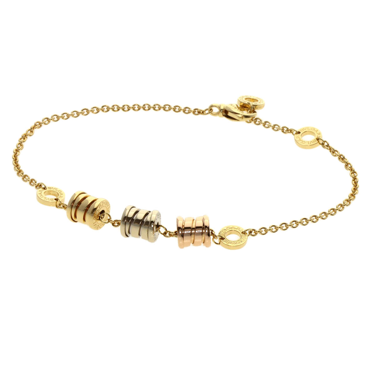 BVLGARI B.zero1 Three Elements Bracelet K18 Yellow Gold K18 White GoldLadies [Used]
