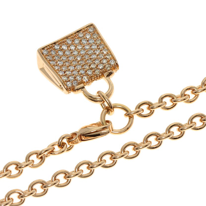 HERMES Amulet Birkin Diamond Bracelet K18 Pink Gold Ladies [Used]