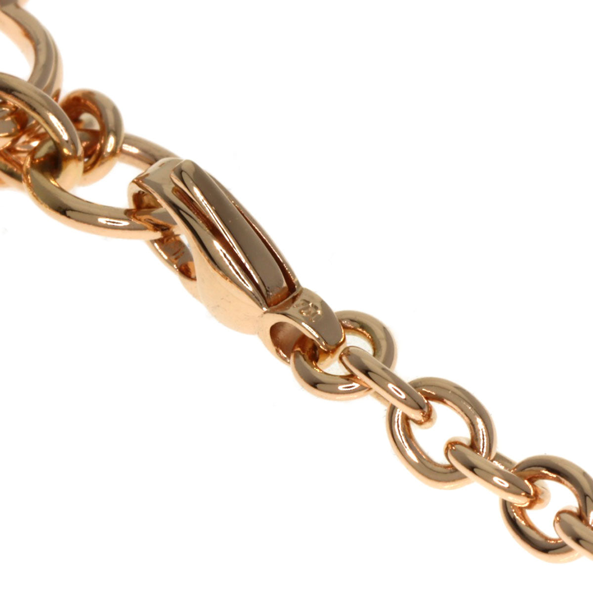 HERMES Amulet Birkin Diamond Bracelet K18 Pink Gold Ladies [Used]