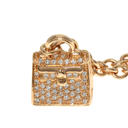 HERMES Amulet Birkin Diamond Bracelet K18 Pink Gold Ladies [Used]