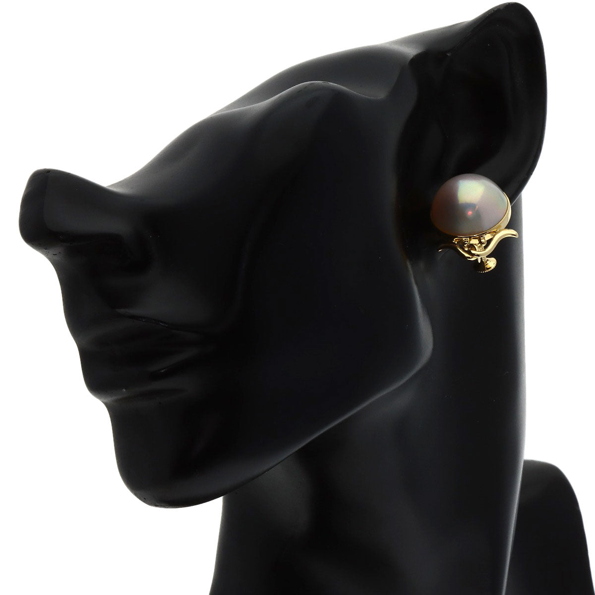TASAKI Mabe Pearl Pearl Earring K18 Yellow Gold Ladies [Used]