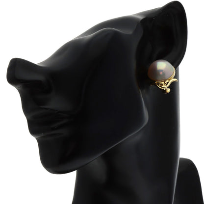 TASAKI Mabe Pearl Pearl Earring K18 Yellow Gold Ladies [Used]